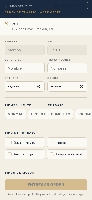 Work order